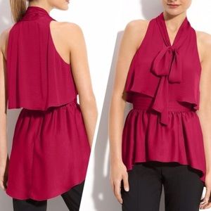 BCBGmaxazria tie neck top